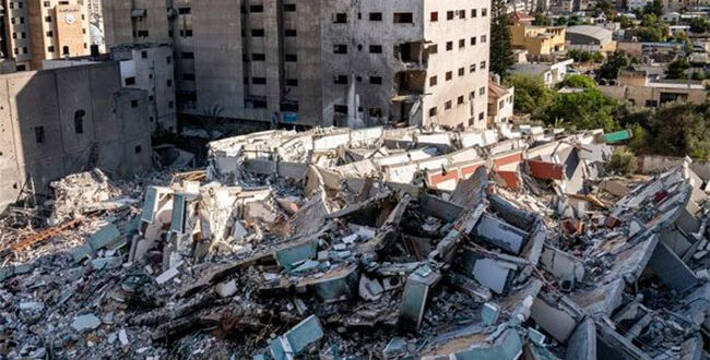 Jala Tower, Hancur Akibat Serangan Udara Israel